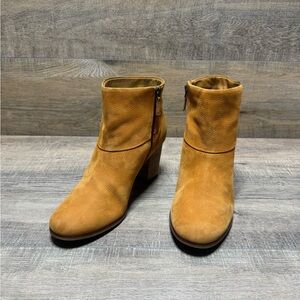 Cole Haan Tan Ankle Booties with Zipper Women's Size 10